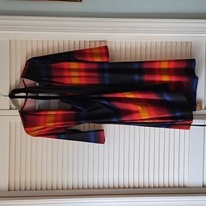 Ombre wrap dress